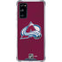 NHL Colorado Avalanche Distressed Galaxy S20 FE Clear Case